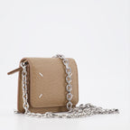 Small leather goods Signature chain purse Maison Margiela Brown Unisex