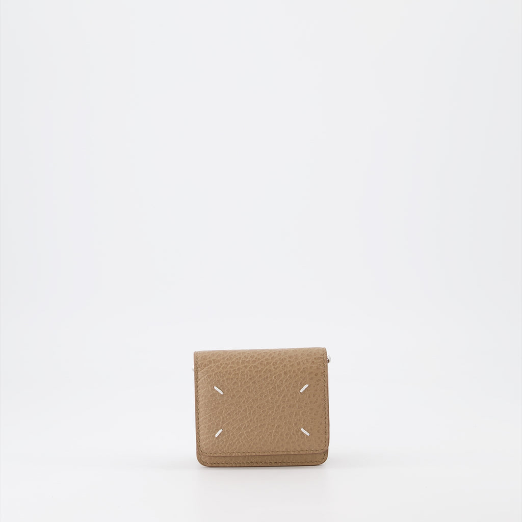 Small leather goods Signature chain purse Maison Margiela Brown Unisex