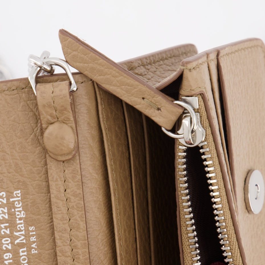 Small leather goods Signature chain purse Maison Margiela Brown Unisex