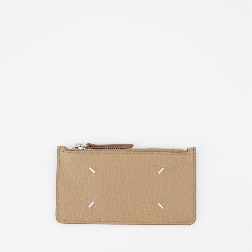 Small leather goods Signature Coin Purse Maison Margiela Beige Unisex