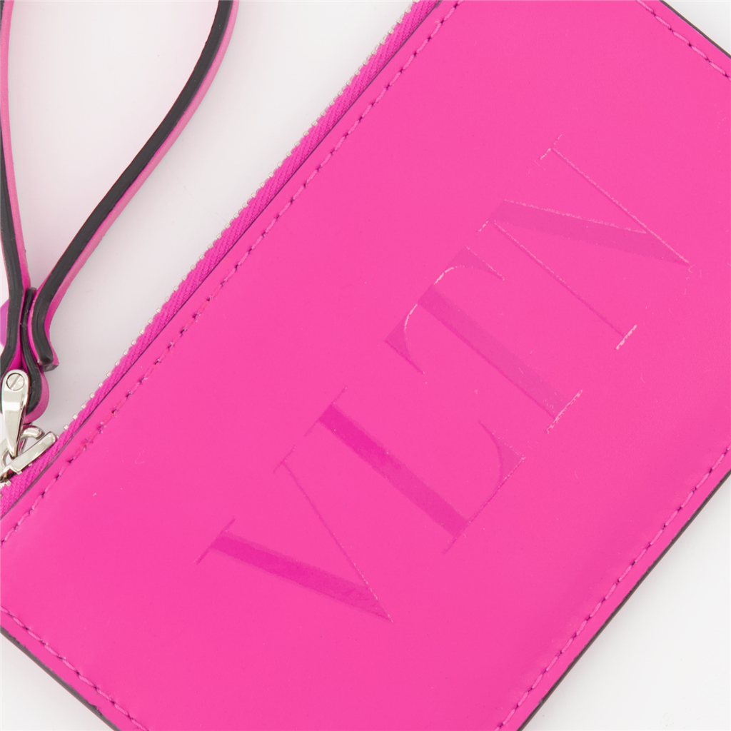 Small leather goods VLTN wallet Valentino Garavani Pink Man