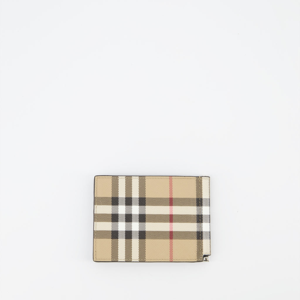 Petite maroquinerie Porte-cartes à carreaux Burberry Beige Homme