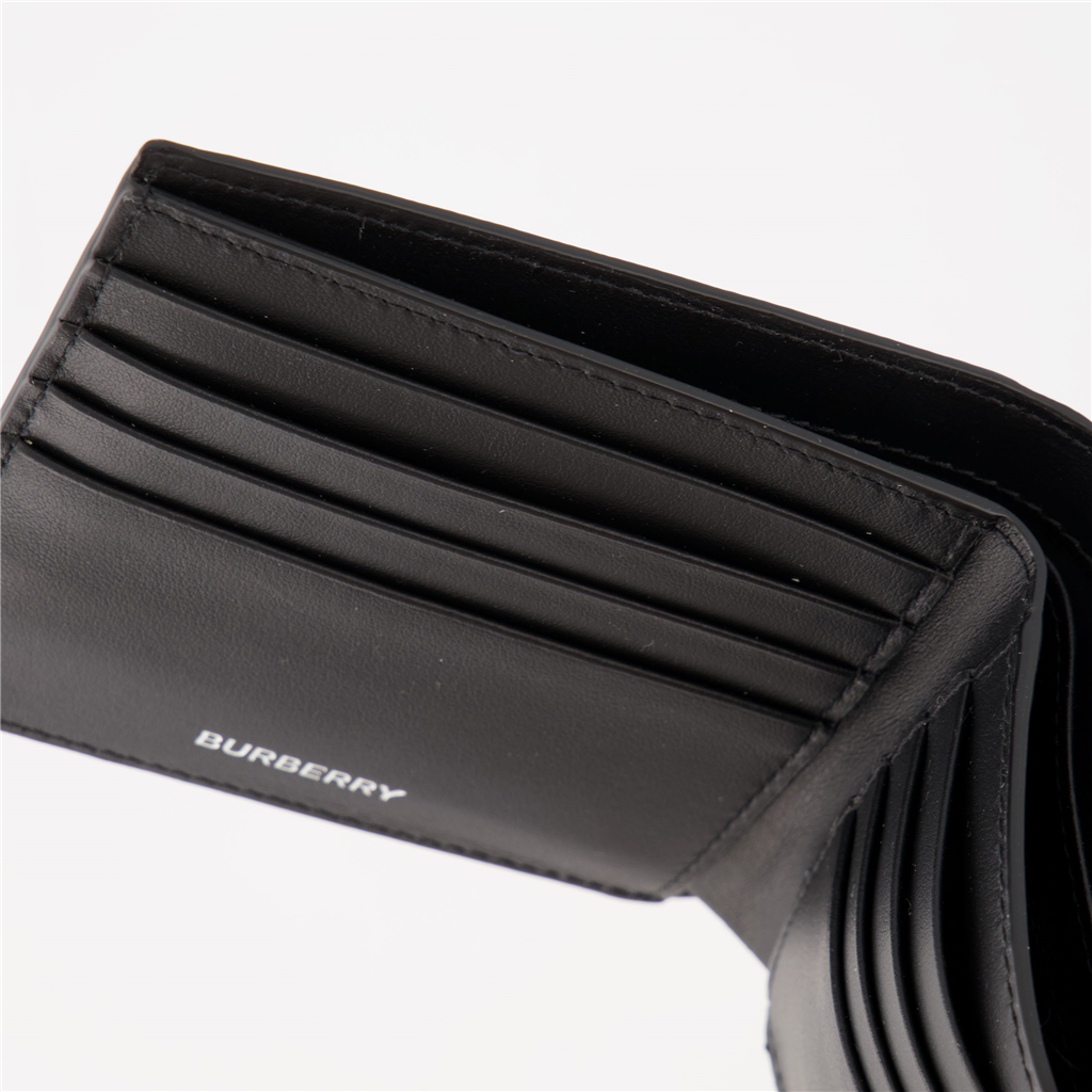 Small leather goods Checked wallet Burberry Beige Man