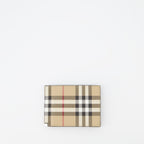 Petite maroquinerie Porte-cartes à carreaux Burberry Beige Homme