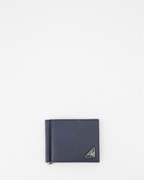 Kleine lederwaren Portefeuille Saffiano Prada Blau Homme