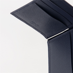 Kleine lederwaren Portefeuille Saffiano Prada Blau Homme