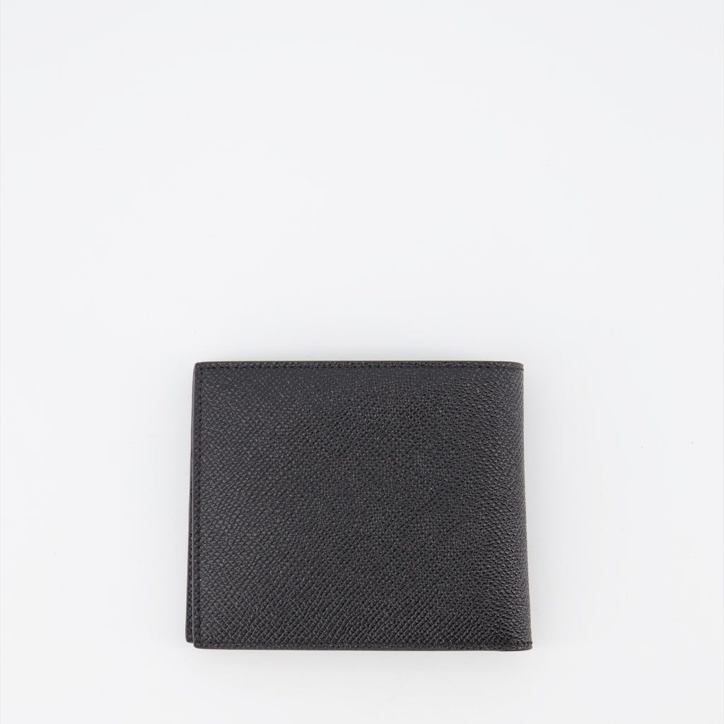 Small leather goods Logo plaque wallet Dolce & Gabbana Black Man
