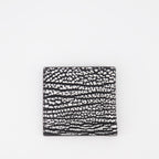 Portefeuille en cuir texturé craquelé