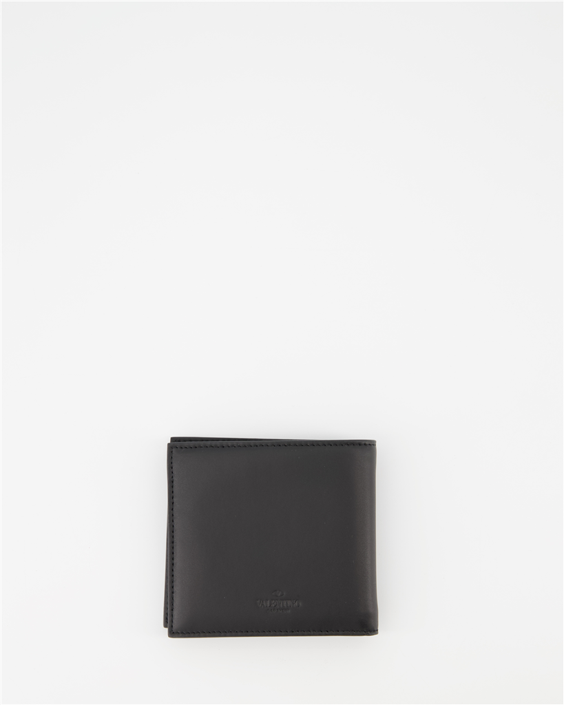 Small leather goods VLTN Wallet Valentino Garavani Black Man