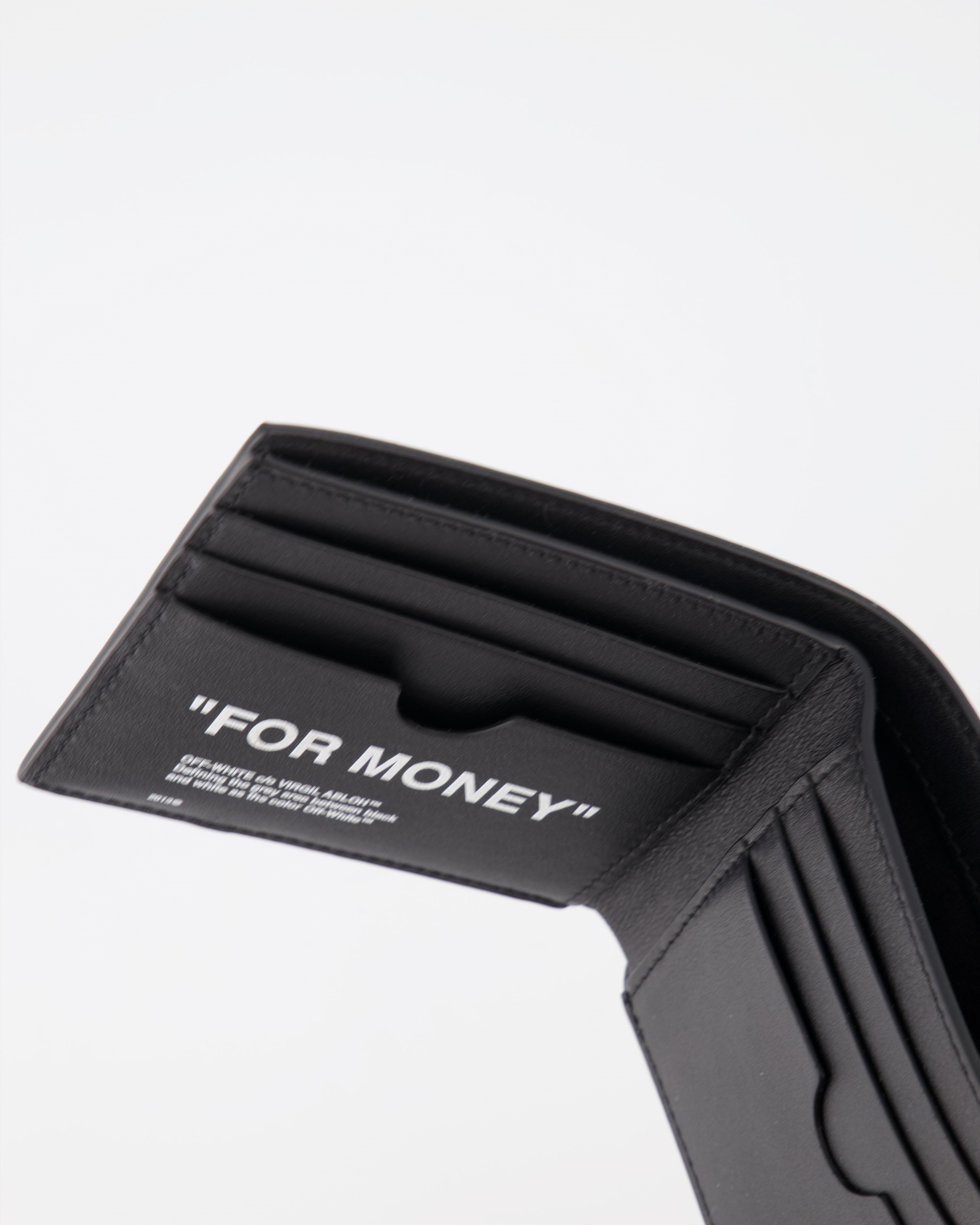 Small leather goods For Money Wallet Off-White Black Man