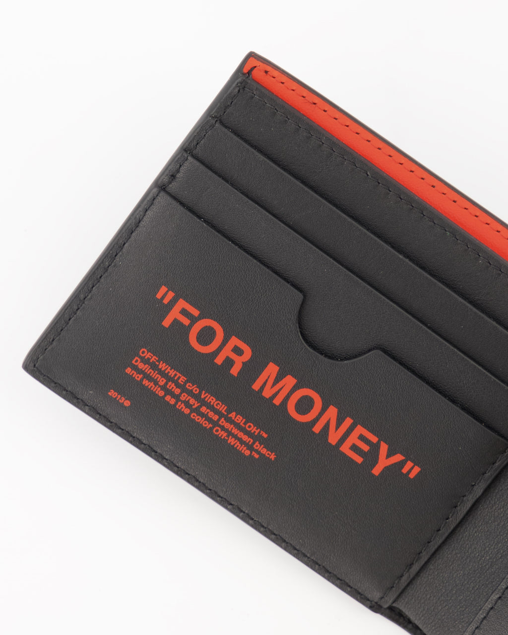 Small leather goods ''For Money'' wallet Off-White Black Man