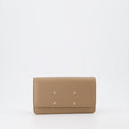 Small leather goods Four stitches chain wallet Maison Margiela Beige Unisex