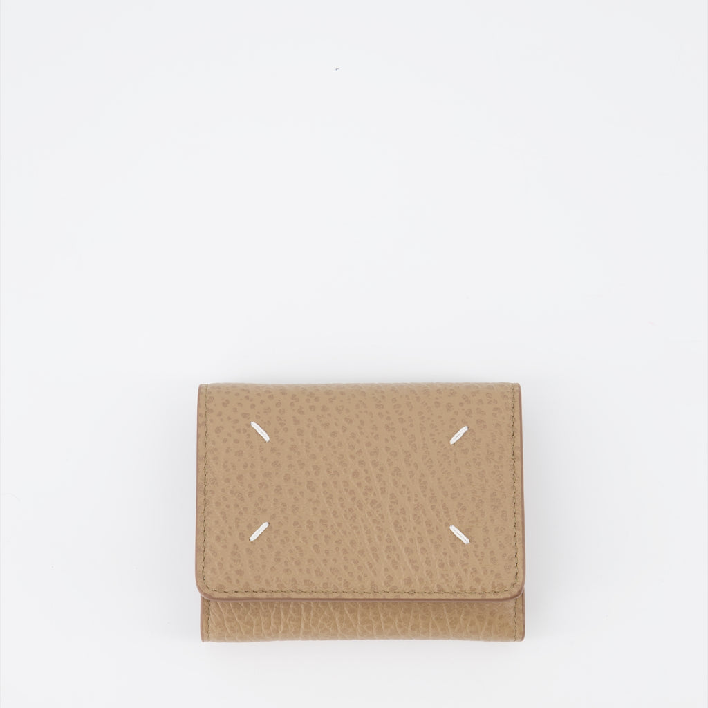 Small leather goods Four stitches wallet Maison Margiela Beige Unisex