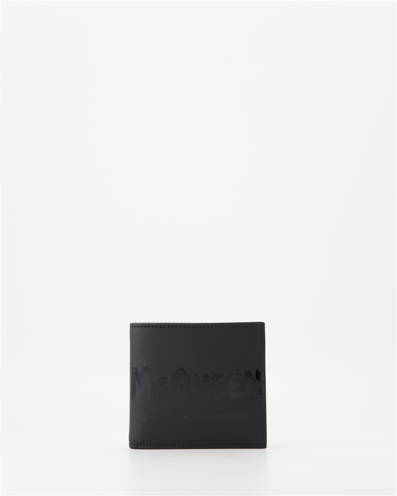 Small leather goods Graffiti Wallet Alexander McQueen Black Man