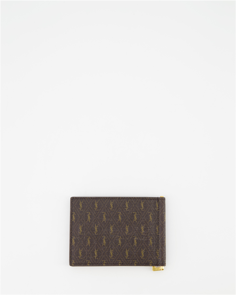 Small leather goods Monogram wallet Saint Laurent Brown Man
