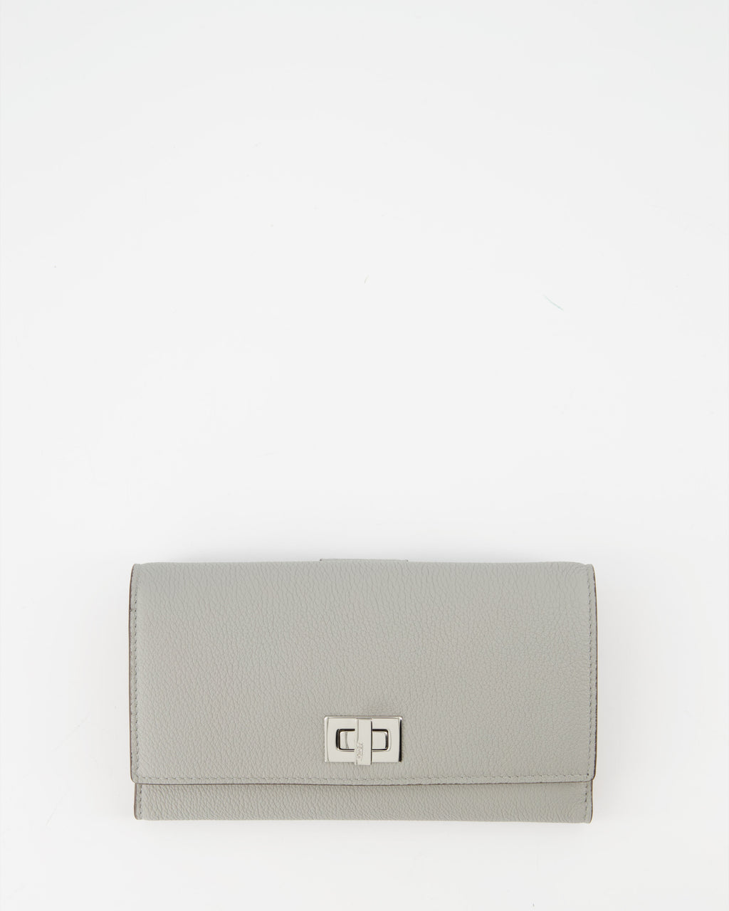 Pequeños artículos de cuero Portefeuille continental Fendi Gris Femme
