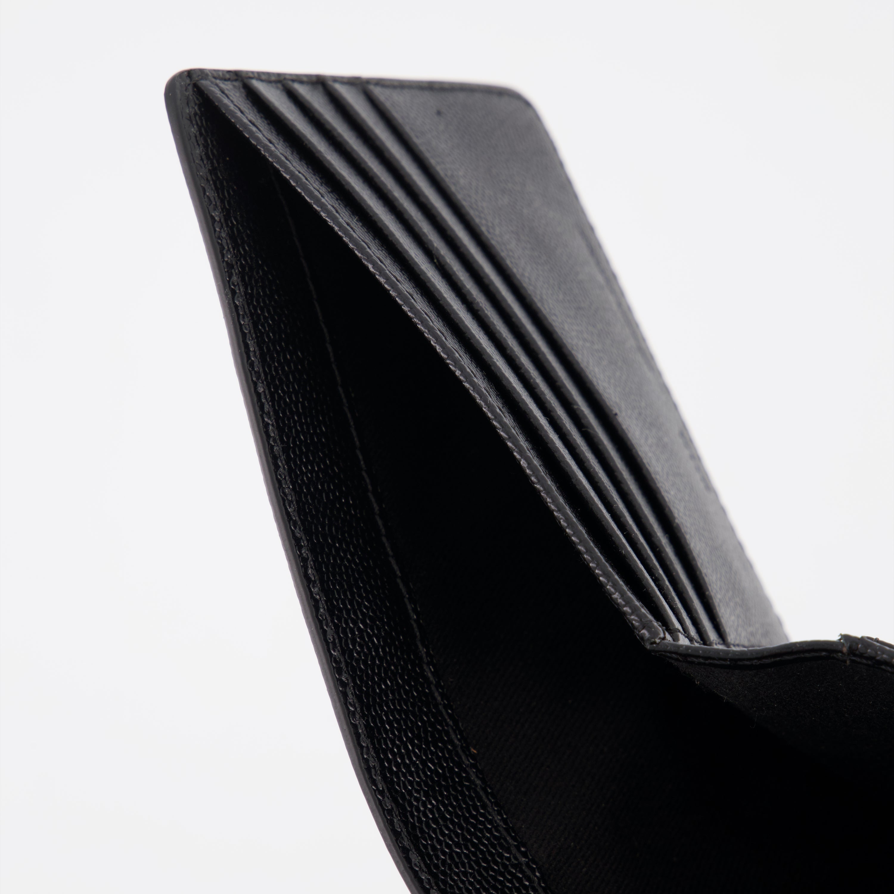 Small leather goods Folded wallet Ami de coeur Ami PARIS Black Unisex