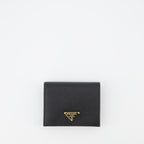 Small leather goods Saffiano wallet Prada Black Women
