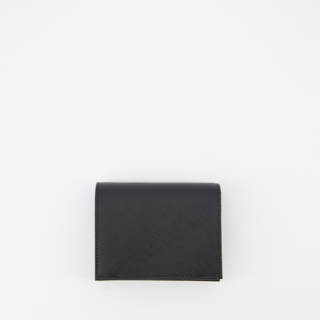 Small leather goods Saffiano wallet Prada Black Women