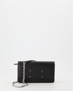 Small leather goods Signature chain wallet Maison Margiela Black Women