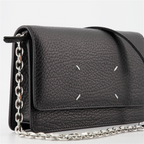 Small leather goods Signature chain wallet Maison Margiela Black Women