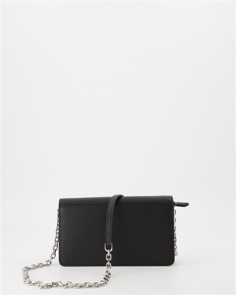 Small leather goods Signature chain wallet Maison Margiela Black Women