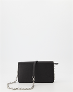 Small leather goods Signature chain wallet Maison Margiela Black Women