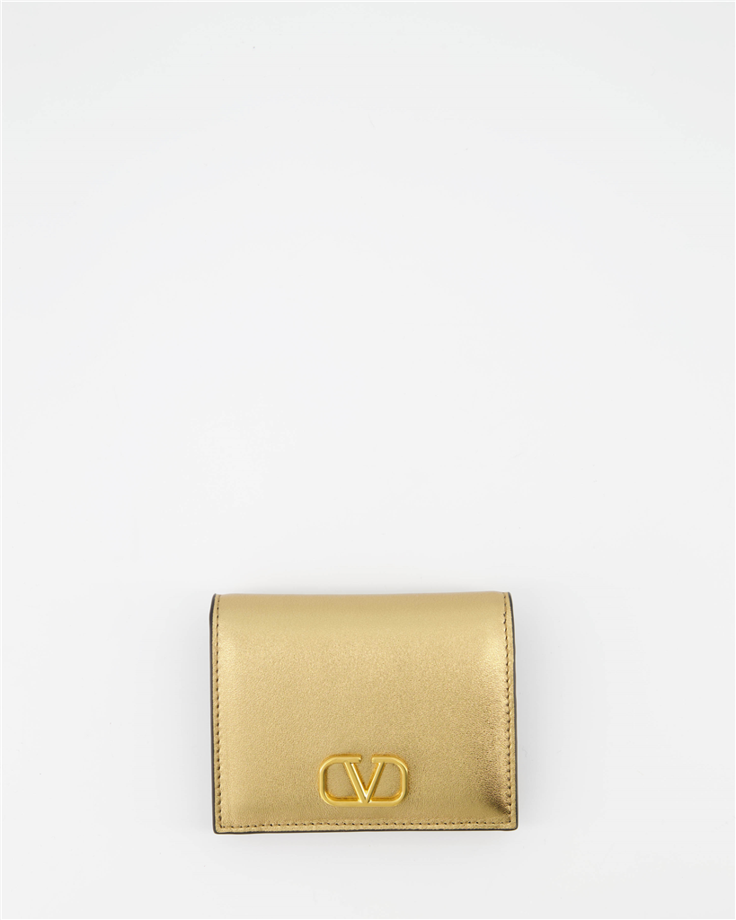 Small leather goods VLogo Wallet Valentino Garavani Gold Women