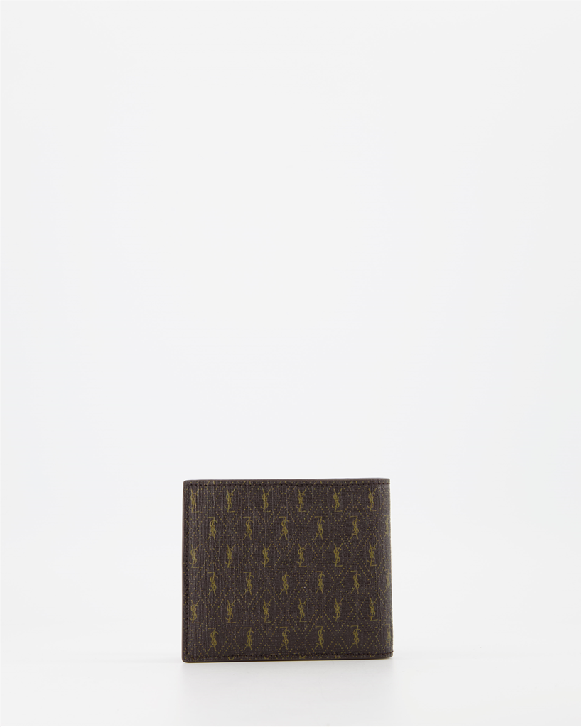 スモールレザーグッズ YSLウォレット Saint Laurent 茶色 男
