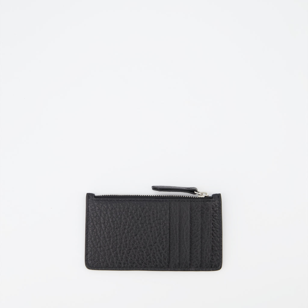 Kleine lederwaren Portemonnaie Signature Maison Margiela Schwarz Unisex