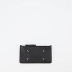 Kleine lederwaren Portemonnaie Signature Maison Margiela Schwarz Unisex