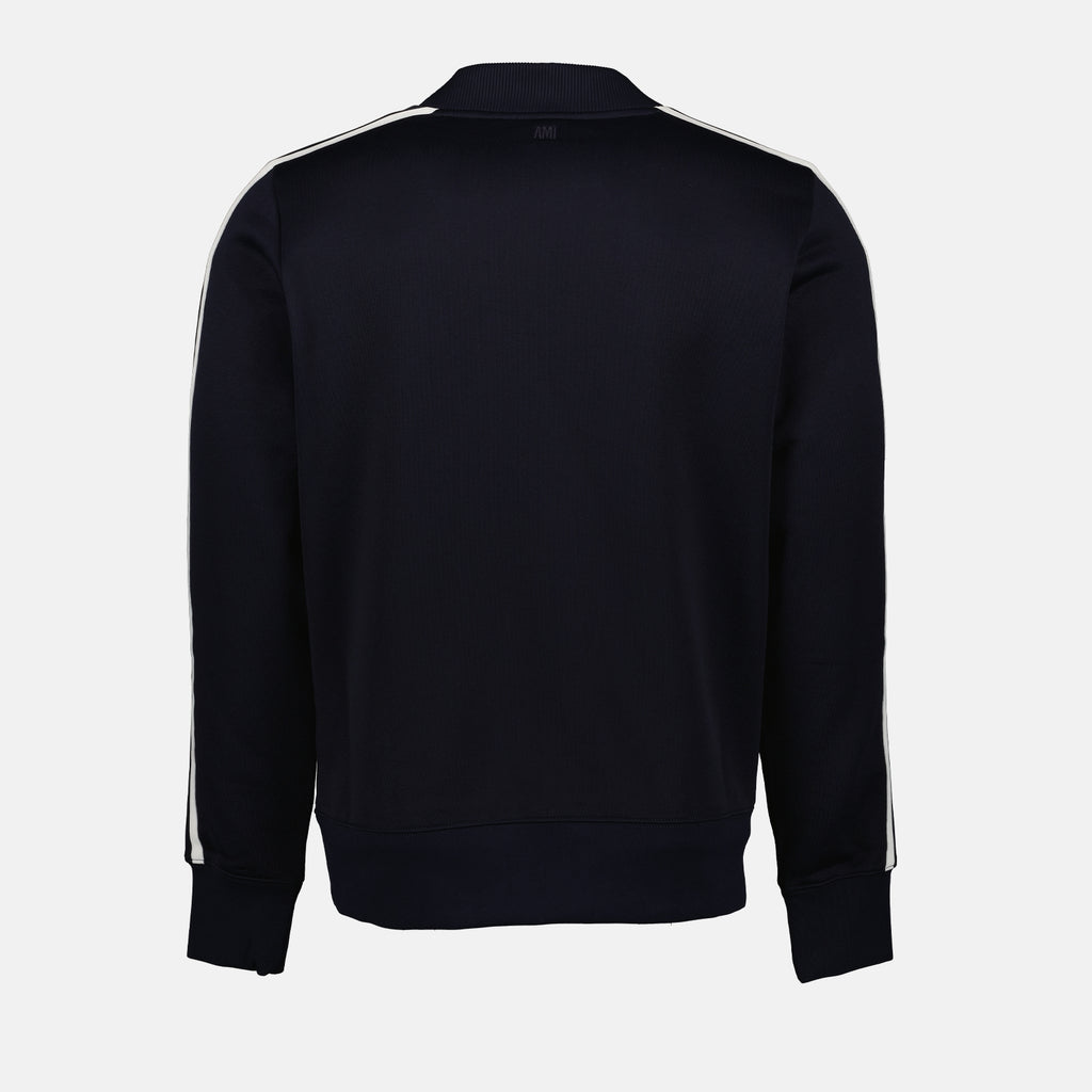 Sweatshirts Pull à bandes latérales Ami PARIS Blau Homme