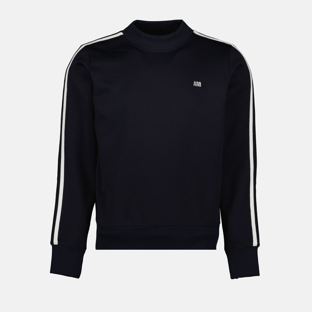 Sweatshirts Pull à bandes latérales Ami PARIS Blau Homme