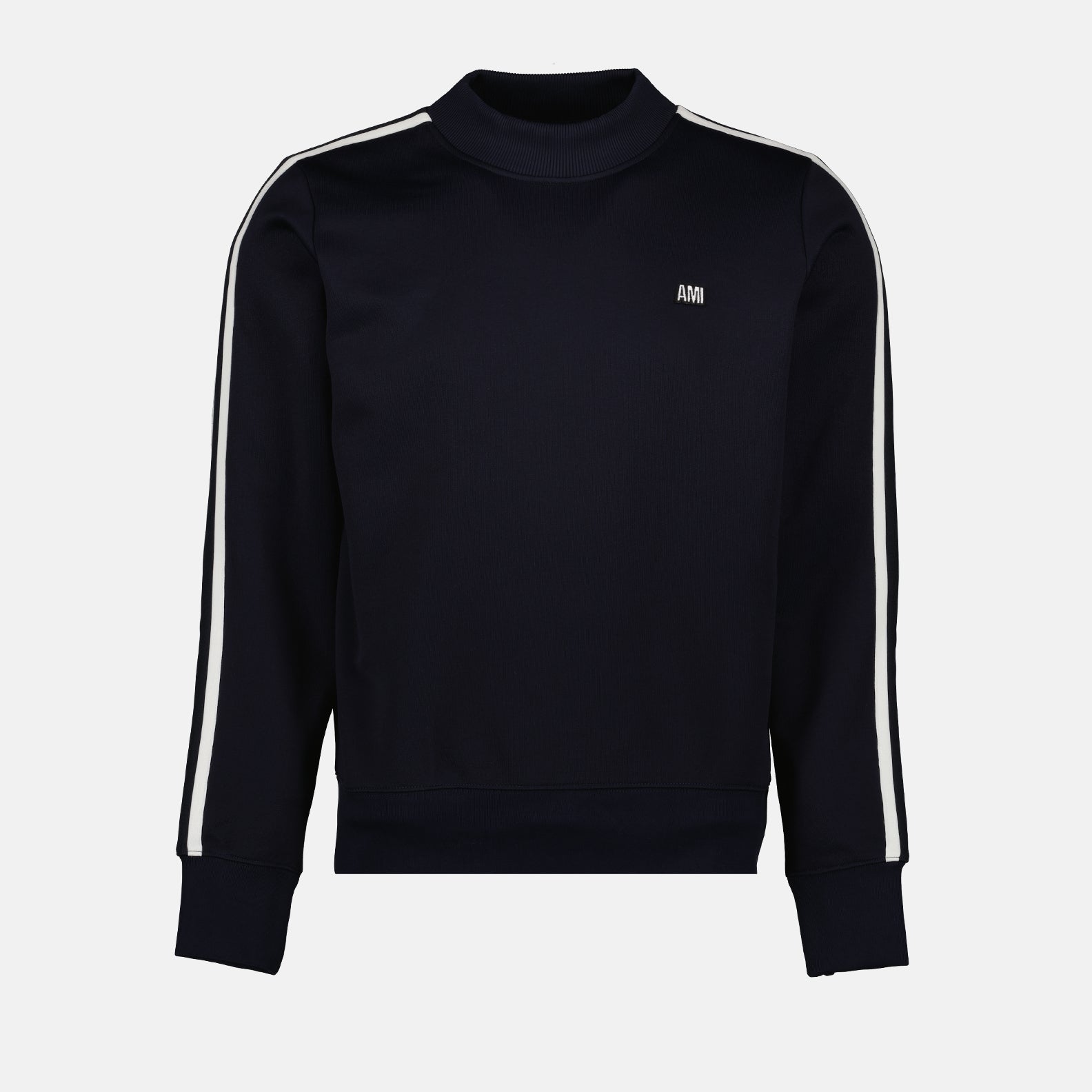 Sweatshirts Pull à bandes latérales Ami PARIS Bleu Homme