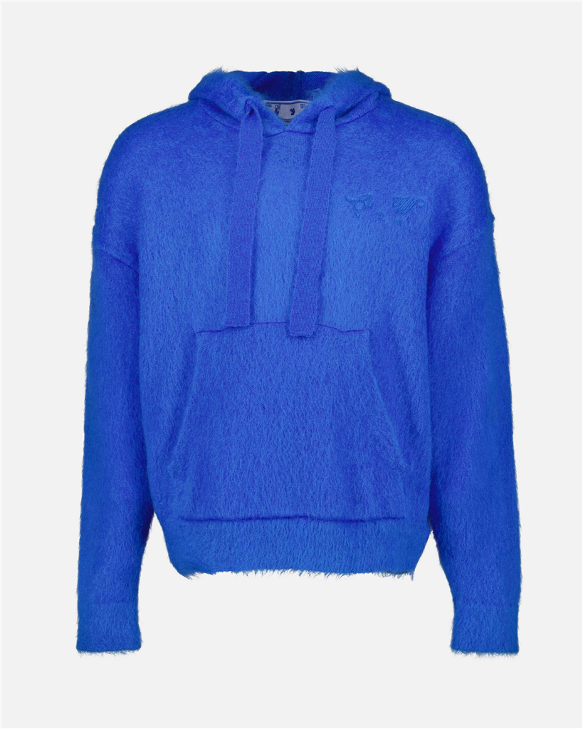 Maille Pull à capuche Arrow Off-White Bleu Homme