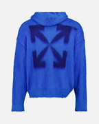 Maille Pull à capuche Arrow Off-White Bleu Homme
