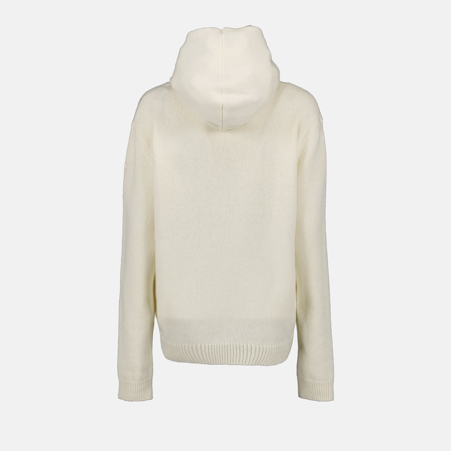 Maille Pull à capuche Moncler Blanc Homme