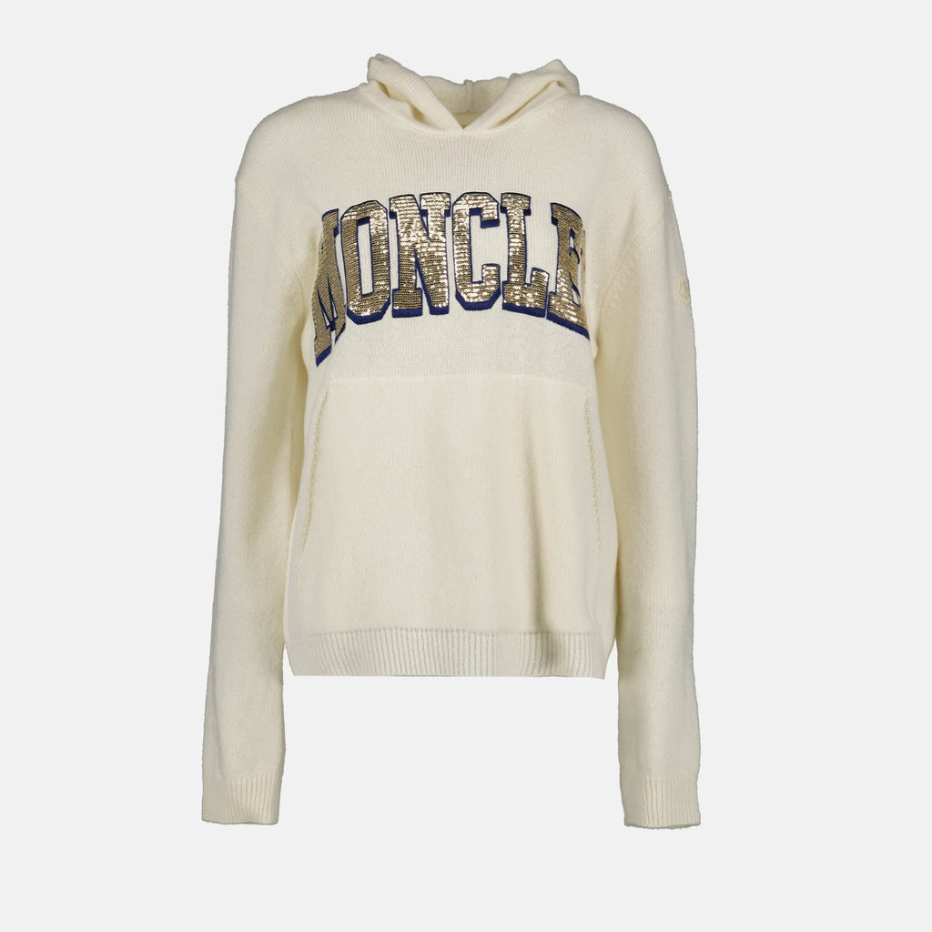 Maglieria Pull à capuche Moncler Bianco Homme