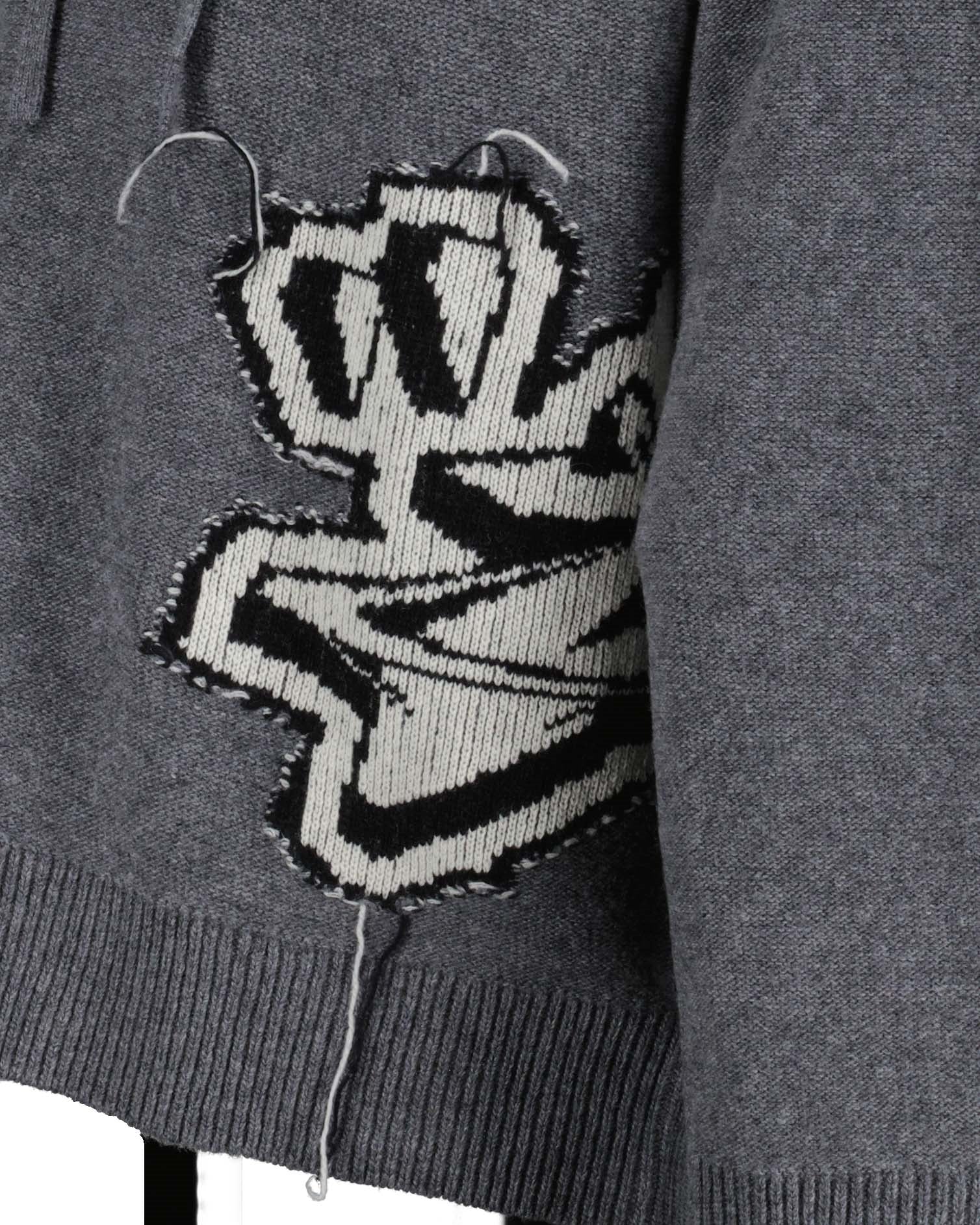 스웨트셔츠 Pull Graff Chunky Off-White 회색 Homme