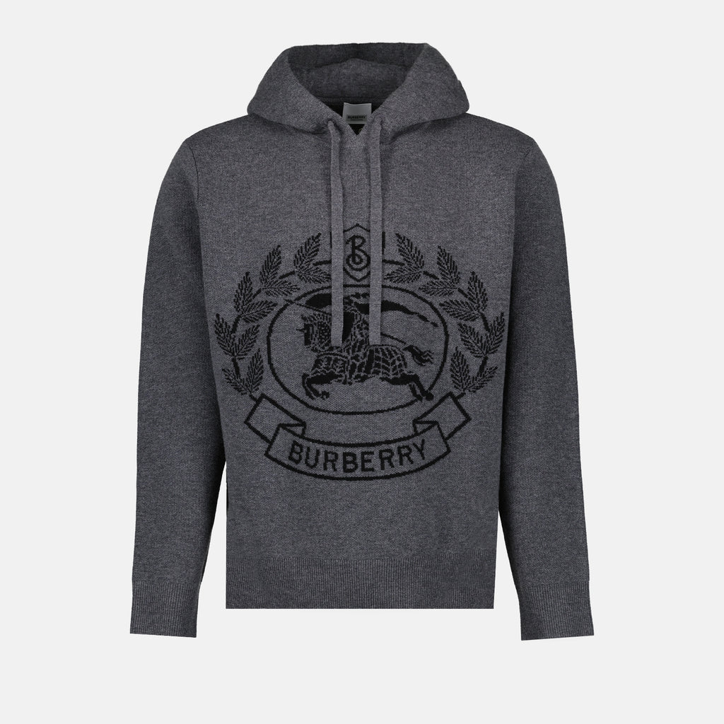 Sweatshirts Pull à capuche Burberry Gris Homme