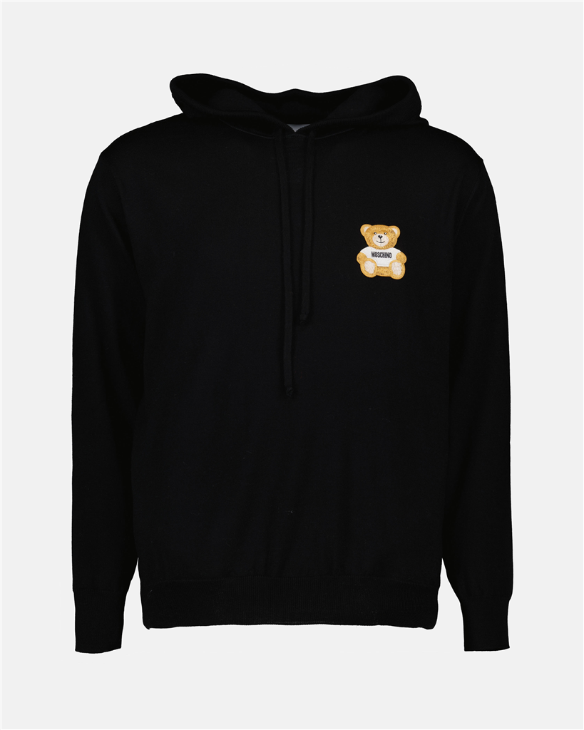 Sweatshirts Pull à capuche Teddy Moschino Noir Homme