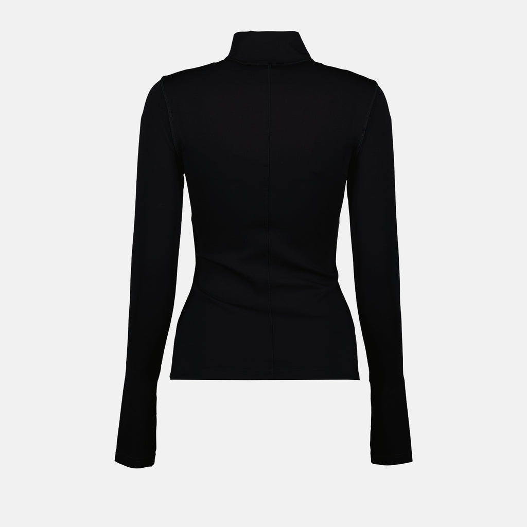 Maille Pull à col montant Burberry Noir Femme