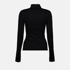 Maille Pull à col montant Burberry Noir Femme