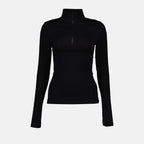 Maille Pull à col montant Burberry Noir Femme