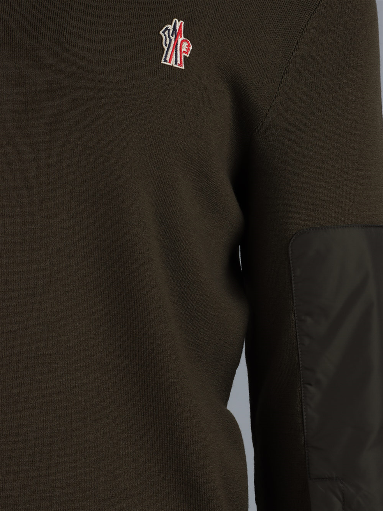 Maille Pull à col roulé Moncler Grenoble Vert Homme