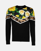 Maille Pull à fleurs Dolce & Gabbana Noir Homme