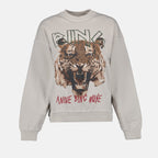 스웨트셔츠 Pull imprimé tigre Anine Bing 베이지 Femme