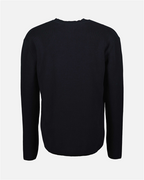 Maille Pull à logo Moncler Bleu Homme