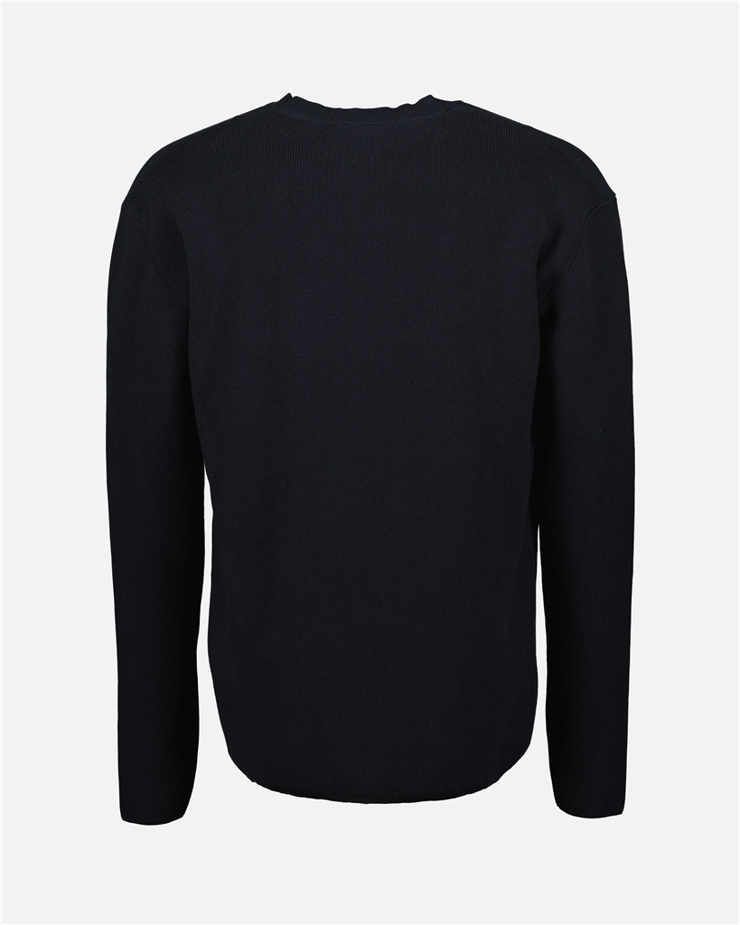 Maille Pull à logo Moncler Bleu Homme