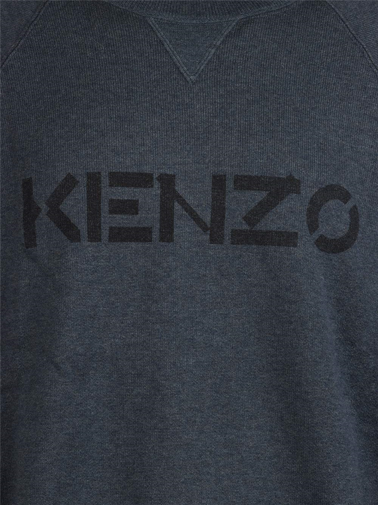 Maille Pull à logo Kenzo Bleu Homme